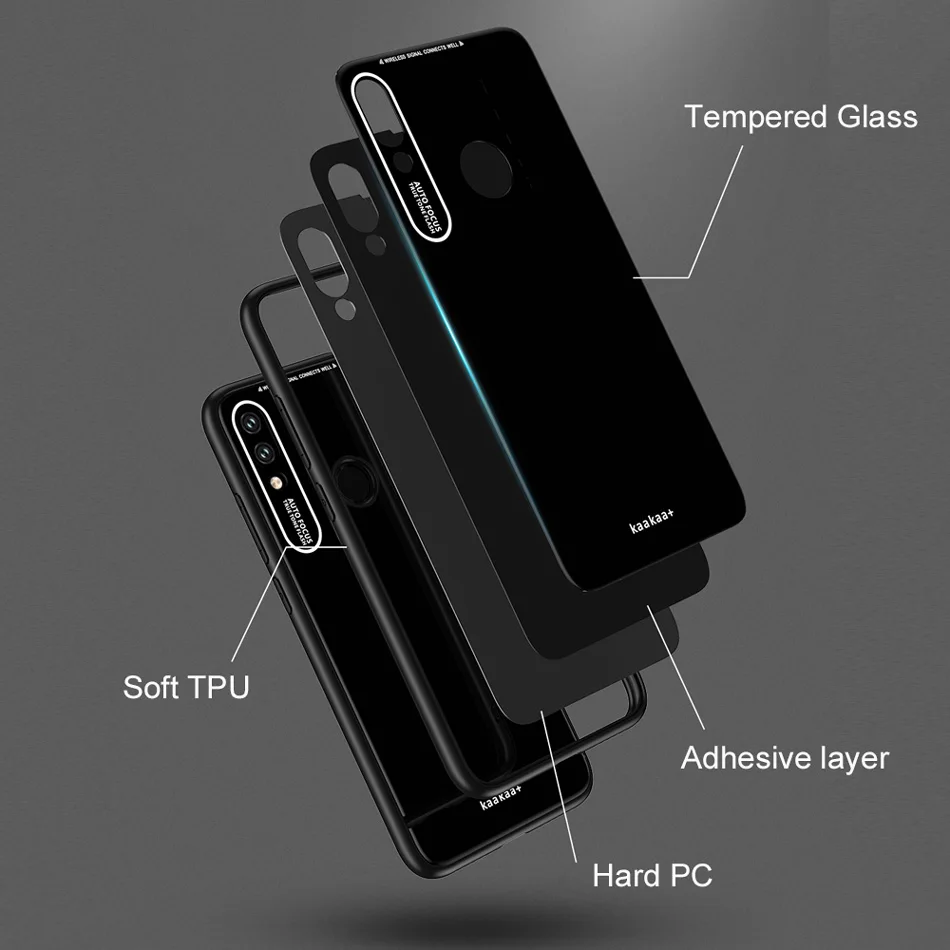 Redmi 7 Leica Lens Tempered Glass Case For Xiaomi Note Luxury Glitter Silicone TPU Frame Hard Full Back for | Мобильные телефоны и