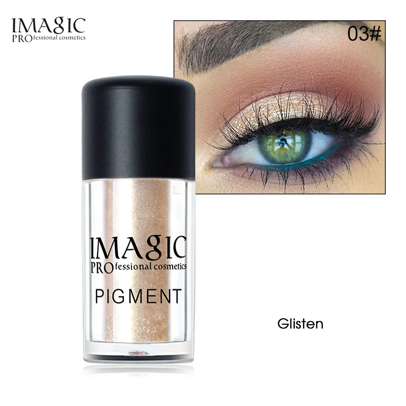 IMAGIC 9 Colors Glitter Eyeshadow Metallic Powder Chameleon Shimmer Pigments Makeup Eye Shadow