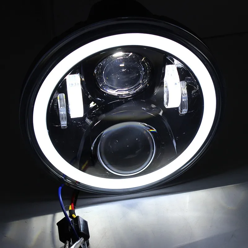 White Angel Eyes 7 Inch Led Headlight For Honda CB400 CB500 CB1300 Hornet 250 600 900 VTECVTR250 DOT Approved |