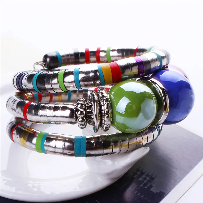 Персонализированные красочные бусинки-колокольчики для женщин Племенной