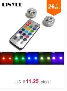 На батарейках водонепроницаемый RGB погружной светодиодный светильник подводный ночной Светильник чайный светильник s для вазы, чаш, аквариума белый/теплый белый