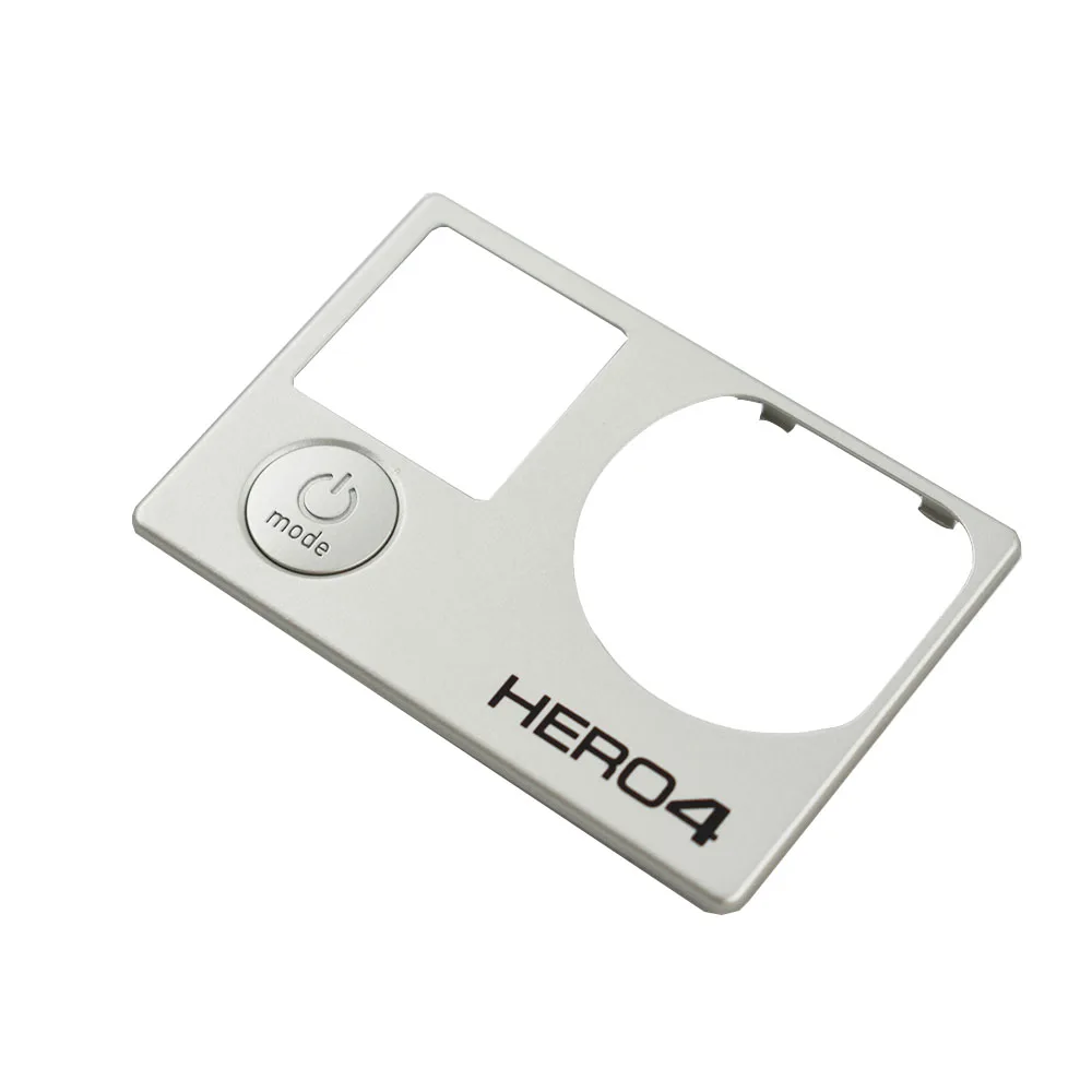 Подлинная оптическая передняя крышка с кнопкой режима для Gopro Hero 4 серебристого