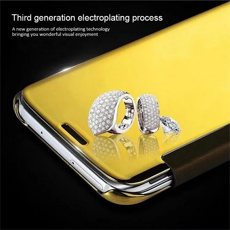 Mirror Clear View Luxury Case For Huawei P9 P10 Leather Flip Cover Mate8 7 P8 Lite Phone |