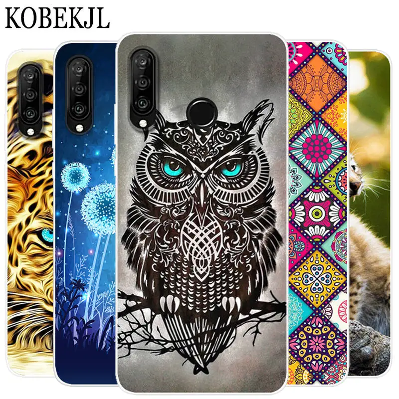Силиконовый чехол для Huawei P30 Lite 6 15 мягкий мультяшный из ТПУ телефона P 30 P30Lite