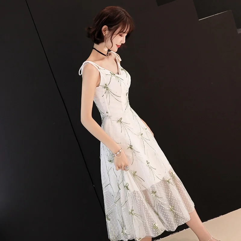 Женское платье на бретельках вечерние платья для выпускного вечера модель TS996