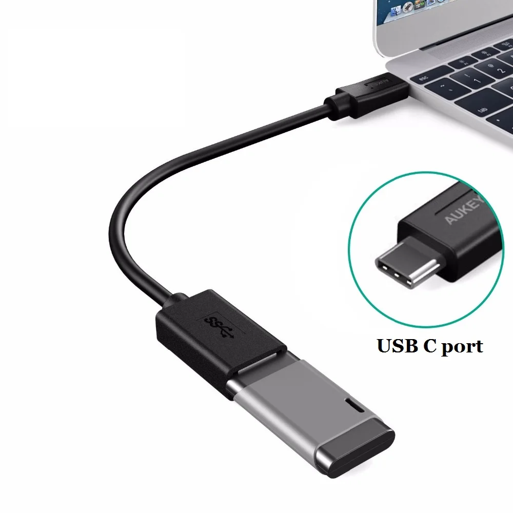 AUKEY y Тип USB c 3.0 адаптер для OTG кабель Macbook Google Chromebook Samsung Galaxy S8 Xiaomi MI5 mi6 redmi4x|otg usb