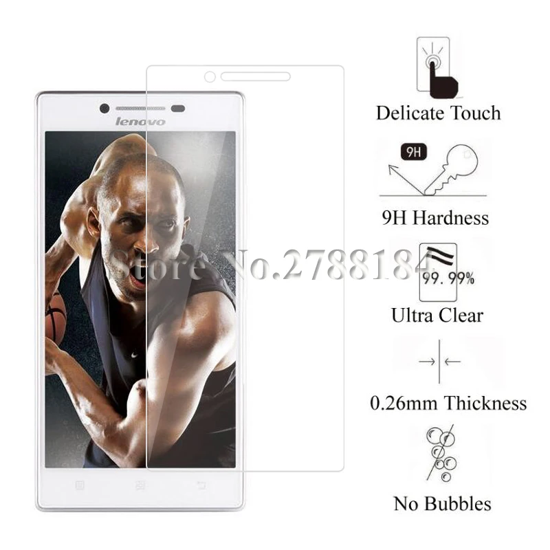 2 шт 9H закаленное стекло для lenovo P70 защитная пленка, стекло для lenovo P70