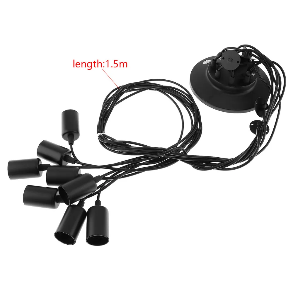 Горячая Распродажа 8 головок 1 5 м винтажный промышленный потолочный светильник