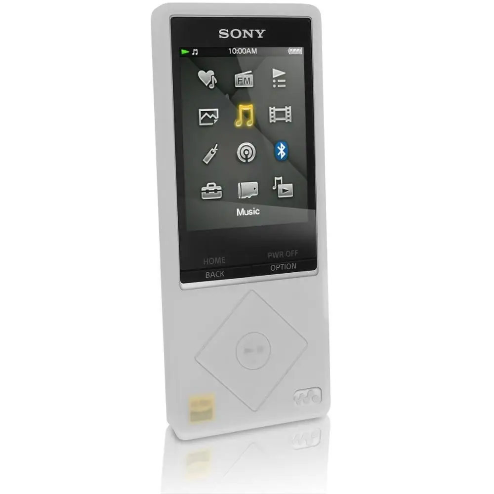 White Case only NWZ-A15 чехол для sony MP3 Walkman NWZ A25 A17 A16 NWZ-A15 NWZ-A25 NWZ-A27 резиновый гелевый кожаный чехол-бампер с силиконовый чехол крышка мягкий чехол s - Цвет: White Case only