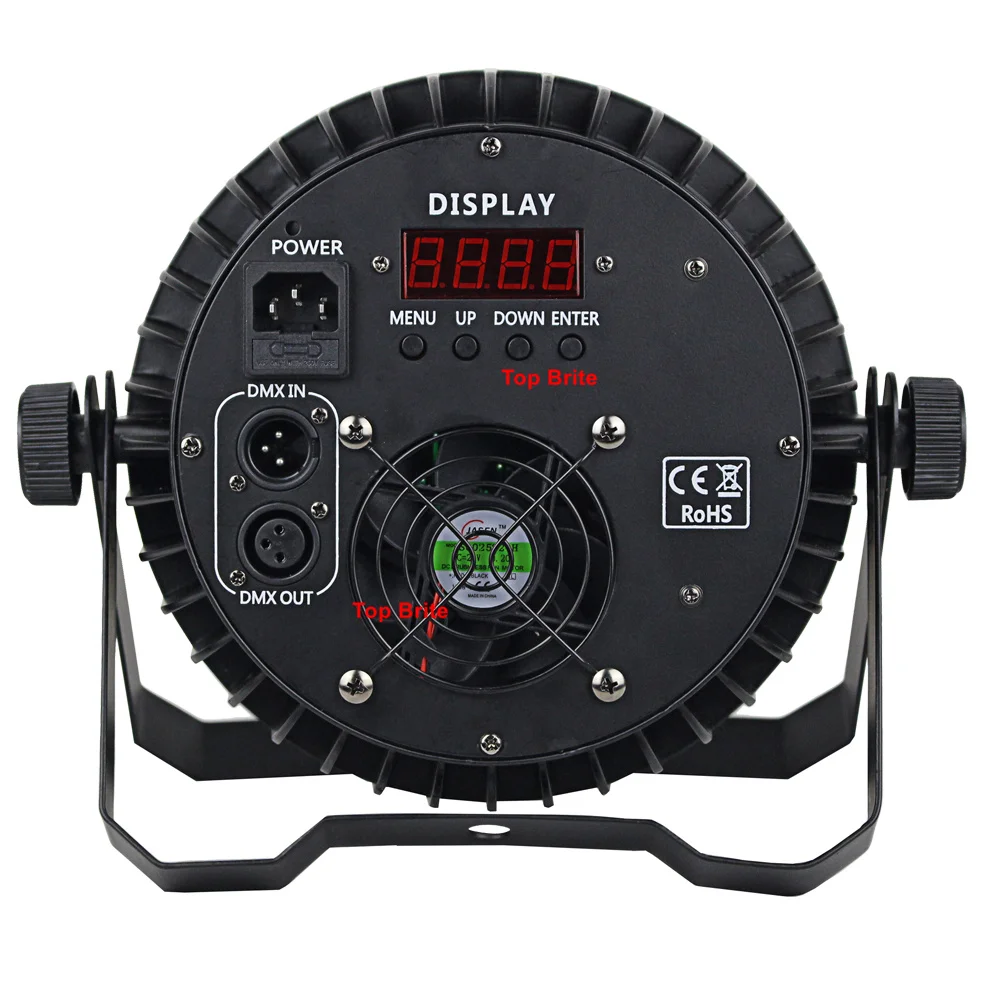 4 шт. алюминиевый корпус светодиодный Par 12X10W RGBW Quad Color LED Flat Светильник DMX Strobe