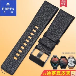 20 BRETA для дизельных часов 24 26 27 28 мм Мягкие Ремешки для часов DZ7313 DZ7322 DZ7257 женские мужские ремешки для часов с Серебряная Пряжка - Цвет ремешка: 20