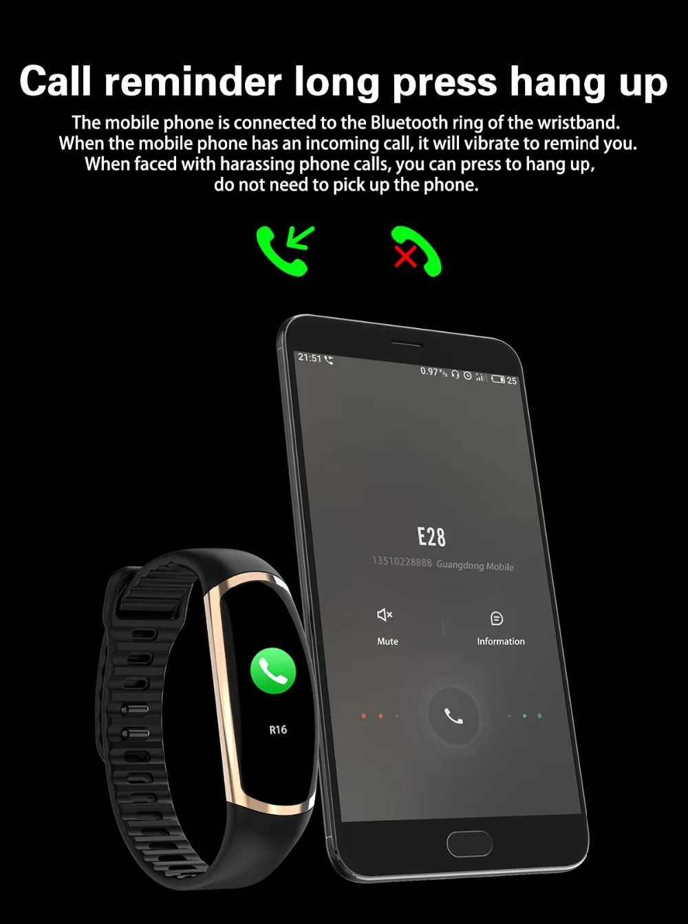 R16S смарт-Браслет Водонепроницаемый носимые устройства женский браслет Bluetooth Шагомер монитор сердечного ритма умный Браслет для Android/IOS