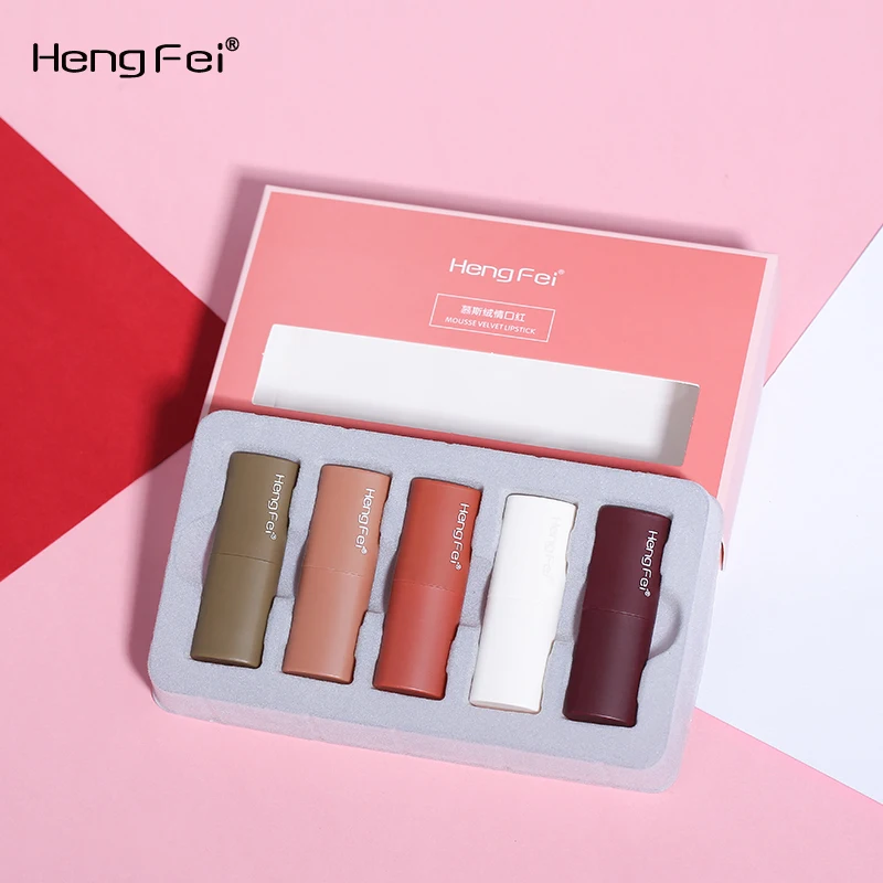 Pudaier новый бренд 5 шт./компл. бархатный мусс бархатная помада матовая тумана для