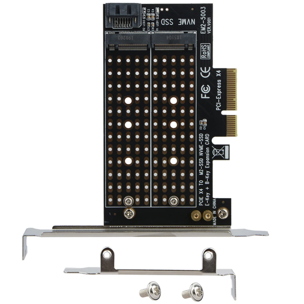 Адаптер M.2 SATA PCIE SSD адаптер NVME / M2 для PCI-E карты X4 или B NGFF переключатель | Компьютеры
