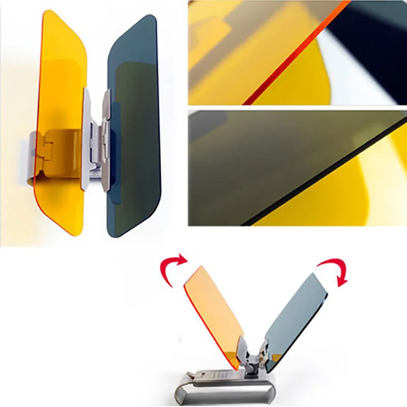 Car Auto Shade the Sunshine Day&ampNight 2in1 Prevent Dazzle Anti Glare Goggles Sun shield Sunglasses Visor Mirror Vision Glass |