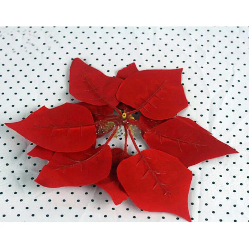 50 шт./лот 20 см Рождественские декоративные цветы искусственные для