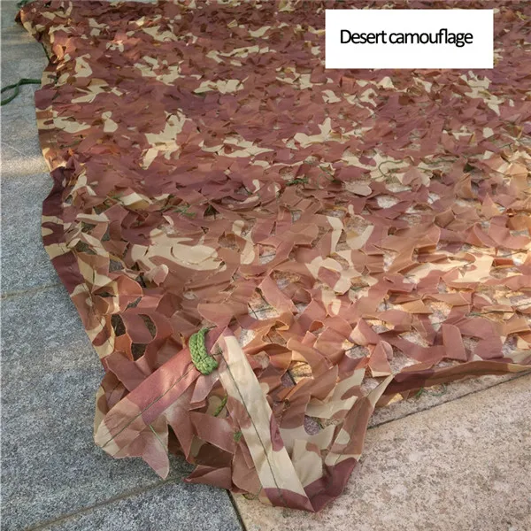 Desert camouflage Охота Отдых на природе 2 слоя камуфляжная сетка, 4 размера, S, M, L, Лесной камуфляж джунгли с защелкой в виде листа для военный автомобиль теневая чехол с вешалкой - Цвет: Desert camouflage