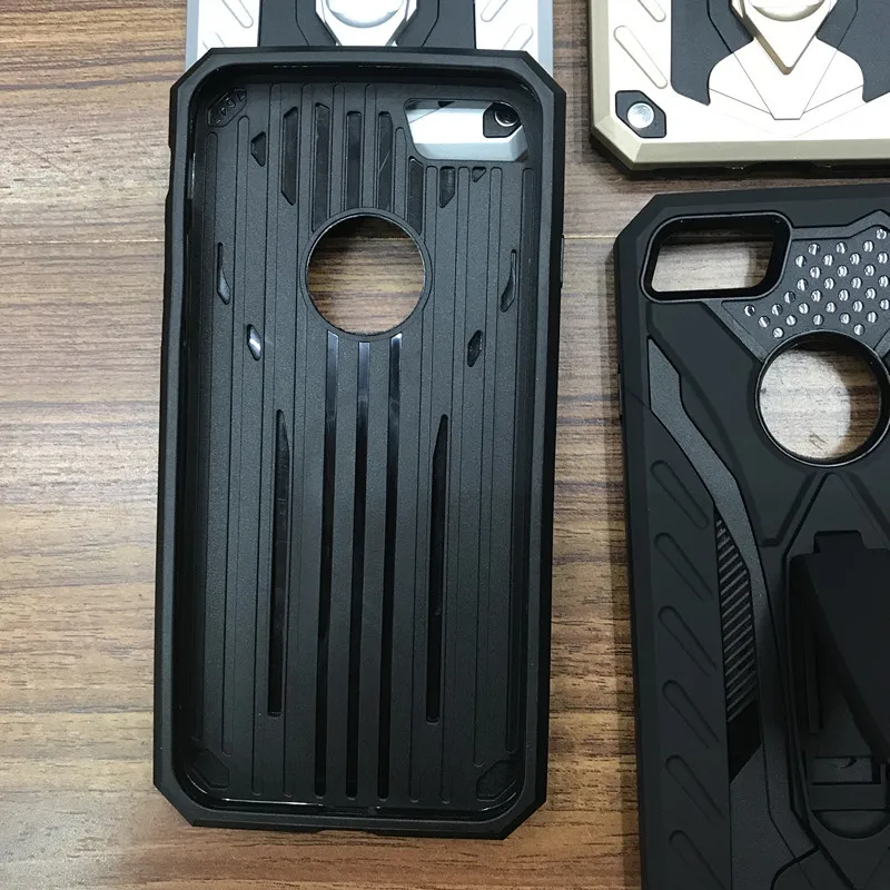 Jlcd призрак рыцаря Панцири Телефон чехол для iPhone 6 Heavy Duty 7 8 X с подставкой держатель
