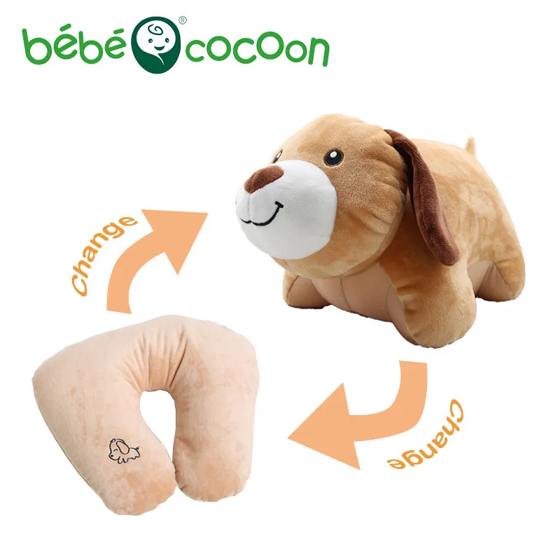 Bebecocoon динозавр/Самолет/собака плюшевые Ushaped подушки для шеи Кабриолет животные
