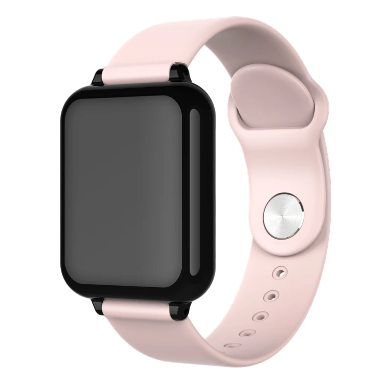 Bluetooth Смарт часы B57 pk GT88 DM09 P70 монитор сердечного ритма умные часы для ios apple iphone samsung HUAWEI телефон relogios - Цвет: Розовый