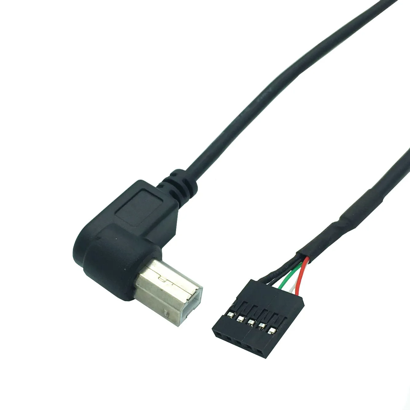 50 см usb 90 угол B штекер к 1x 5Pin гнездо 2 54 USB заголовок PCB материнский кабель|motherboard