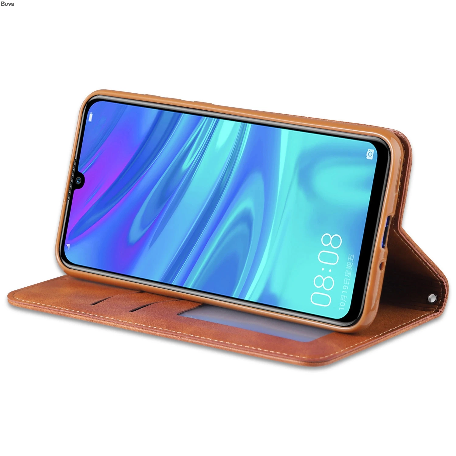 Чехол из искусственной кожи в стиле ретро для Huawei Y5 2019 магнитный чехол бумажник