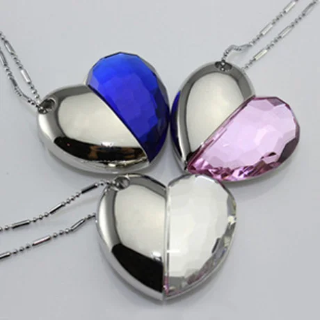 Blue Diamond Heart Style Флешка 64 Гб USB флешка 512 ГБ 128 16 карта памяти Usb Creativo гаджет роскошный