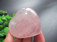 natural large rose quartz crystal love heart healing decoration resistant healing stone feng shui decoration 139g