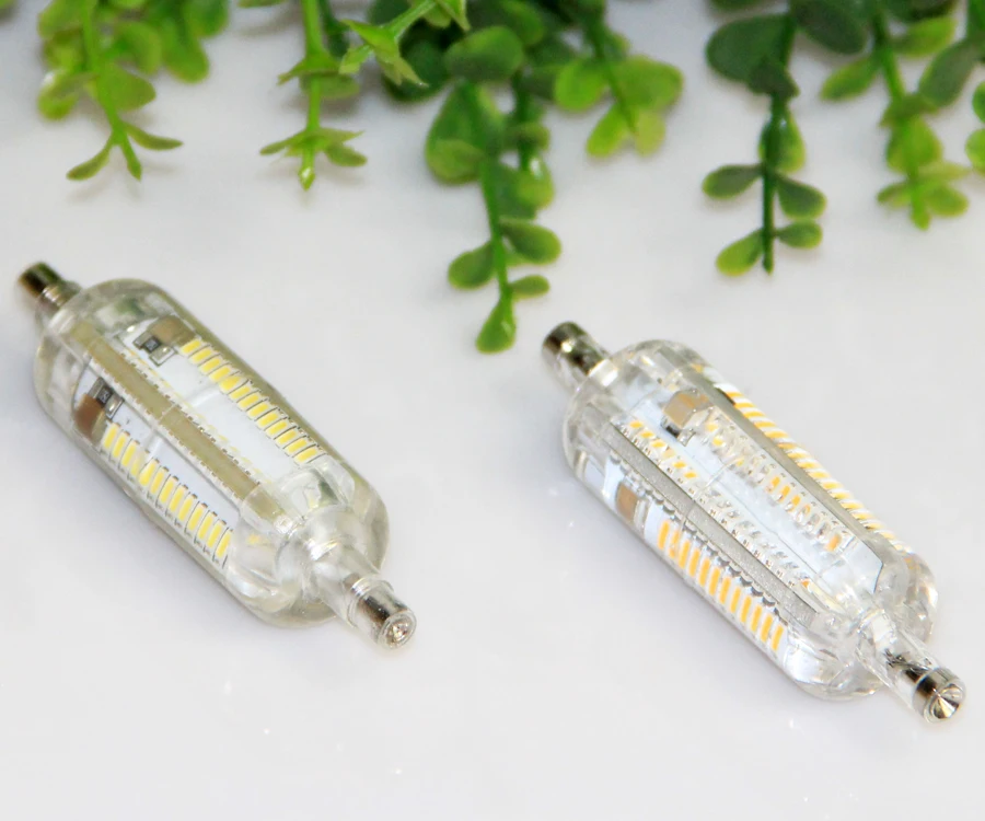 10 вт 78 мм SMD3014 кукурузная лампа R7S светодиодный светильник из силикагеля