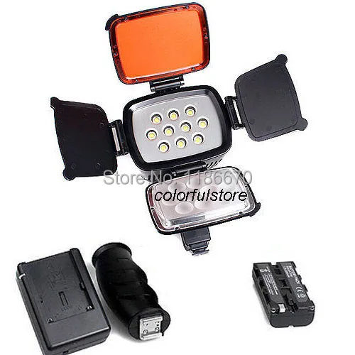 + Аккумулятор NP F550 F570 профессиональное зарядное устройство 5012 10 шт. Светодиодная