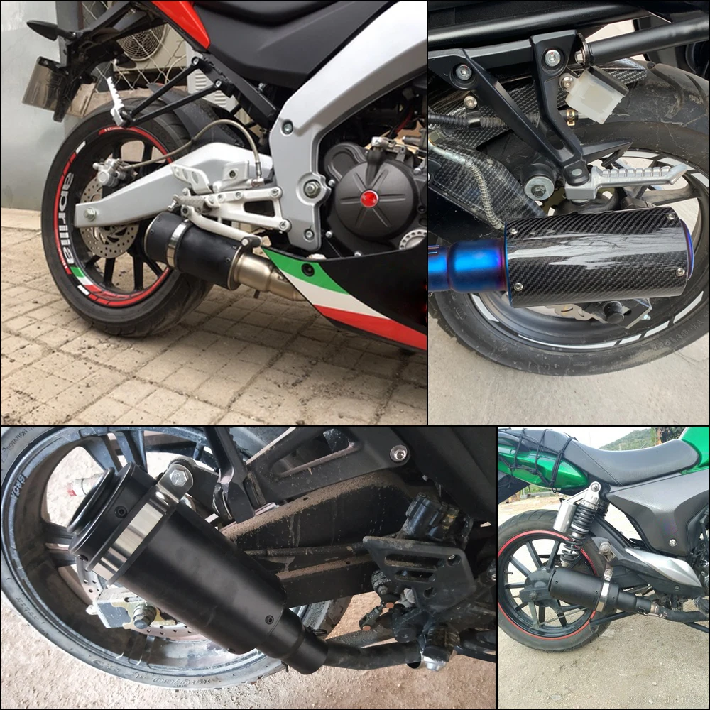Универсальный глушитель выхлопной трубы для мотоцикла Silenciador Escape Moto Pipe с DB Killer из нержавеющей стали SC GP Racing Project Pipe