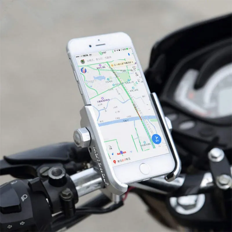 Универсальный держатель для телефона мотоцикла из алюминиевого сплава iPhoneX 8 7 6 s