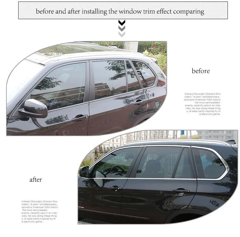 Lsrtw2017 304 из нержавеющей стали оконная декоративная планка для skoda fabia skoda fabia mk3