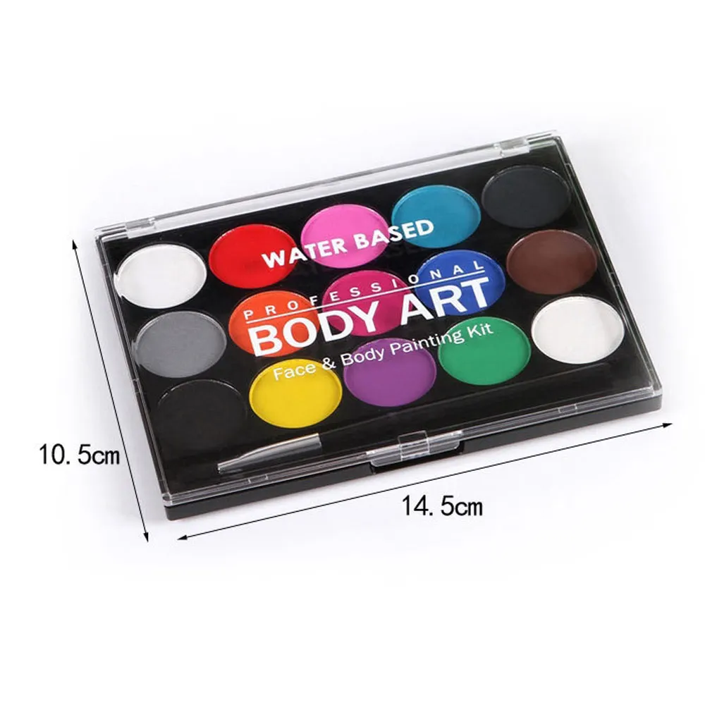 15 цветов боди арт пигментная краска палитра вечерние праздники Хэллоуин Игрушка