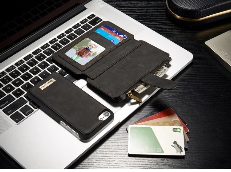 Чехол Me кожаный чехол для Coque iphone 7 Чехол Флип кошелек на молнии Держатель для карт для iphone 7 Чехол для iphone 7 Plus Capinha Etui