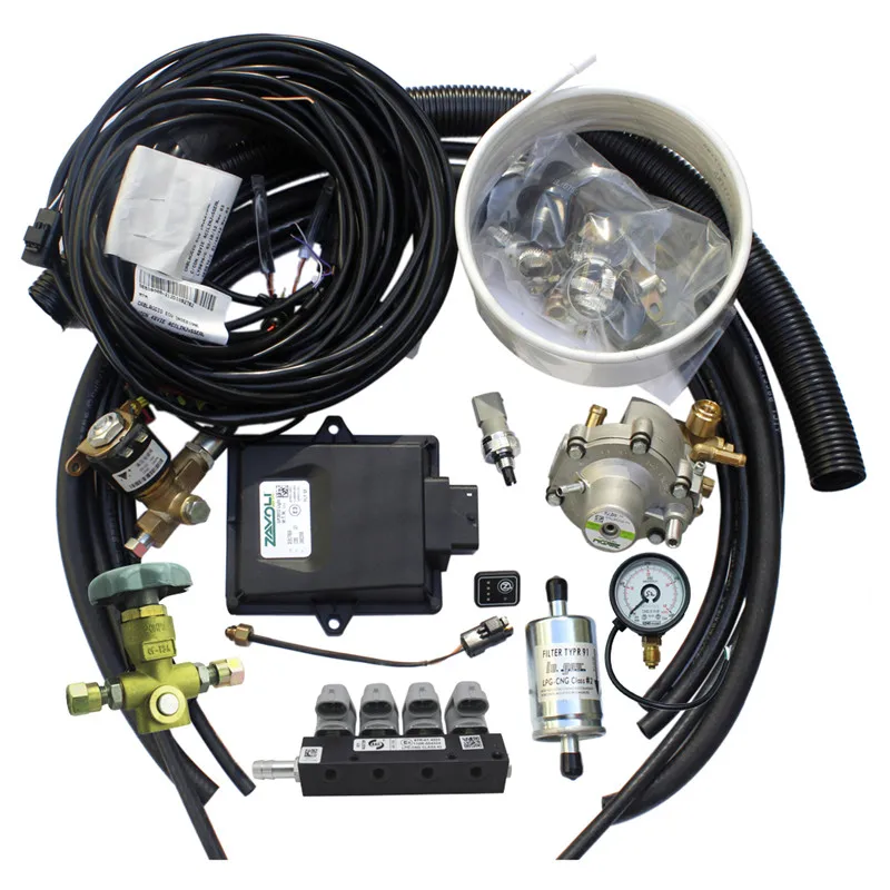 black injection rail CNG Комплект последовательного преобразования OBD АВТОМАТИЧЕСКИЙ детктор устройство для многоточечной системы впрыска бензиновых автомобилей EFI, карбюратор двигателя - Цвет: black injection rail
