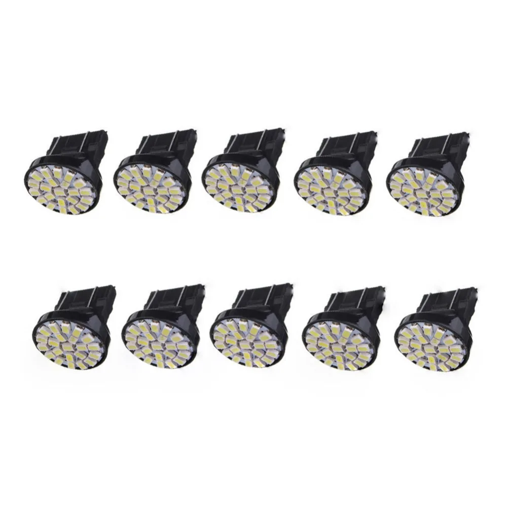 10 шт. 22 SMD автомобильные T25 3157 светодиодный стоп лампы светильник 3057 3457 4157 3047