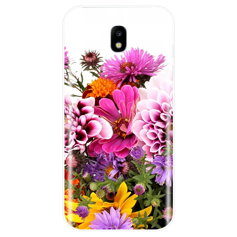 Пион Sunflowe Роза Маргаритка Слива растения цветок чехол для телефона Samsung Galaxy J3 J4 J6