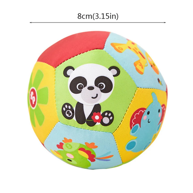 

Baby Toys Stuffed Animal Ball Plush Toys With Sound Baby Rattles Infant Babies Body Building Ball Educational Toys For Children