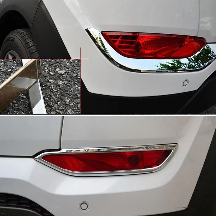 ABS хромированный автомобильный Стайлинг задний противотуманный фонарь Крышка