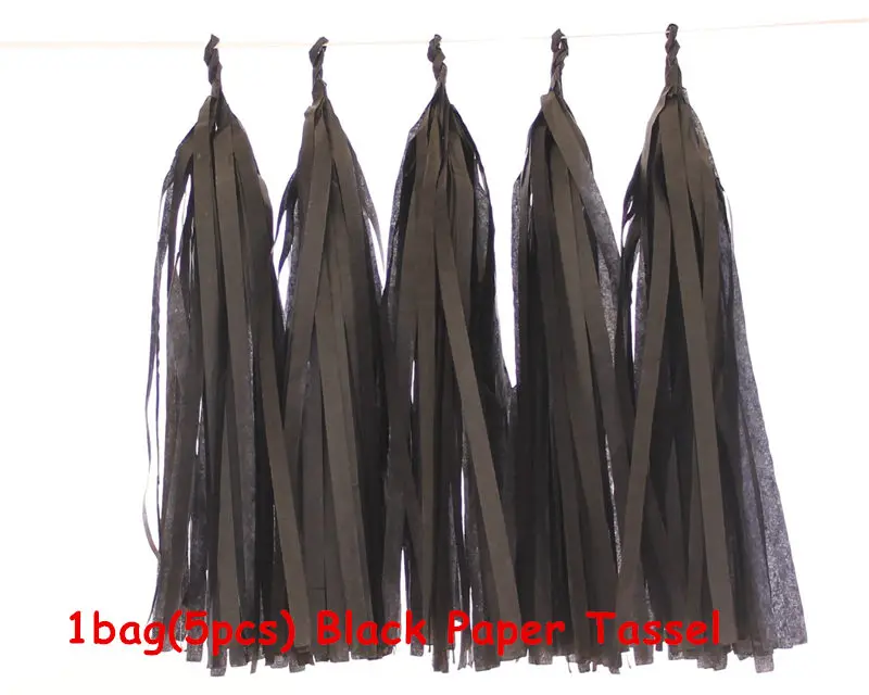 1bag Black Tassel 36 дюймов в коем случае черный, белый цвет латексные воздушные шары с гелием детских празднований дня рождения Свадебная вечеринка гирлянда из звездочек сексуальная верхняя одежда с кисточками Детские конфетти шары - Цвет: 1bag Black Tassel