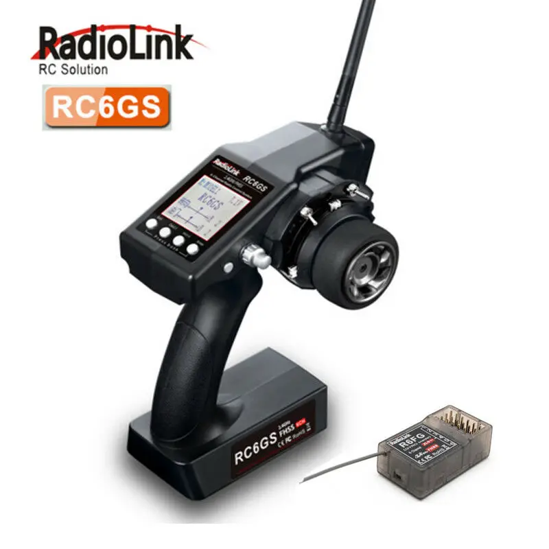 Радиоуправляемый передатчик RC6Gs 2,4G 6CH RC, Автомобильный контроллер с гироскопом R6FG, приемник для радиоуправляемых автомобилей, аксессуары для лодки