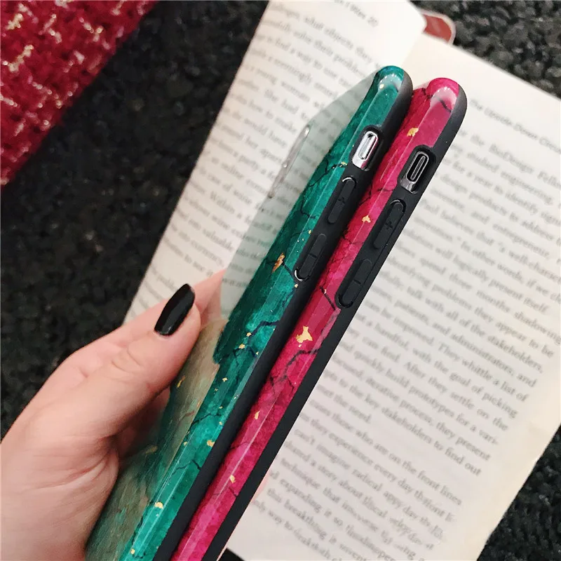 Роскошные Чехлы для мобильных телефонов с мраморным рисунком Huawei Mate 20 Pro Lite Honor 10