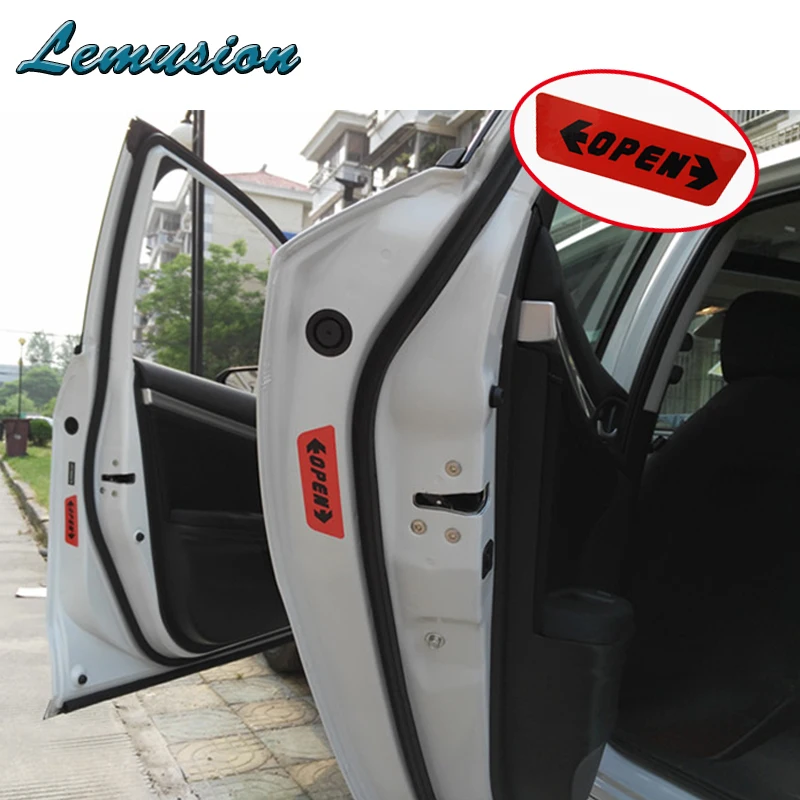 Авто Стайлинг 4 шт./компл. двери автомобиля предупреждающие наклейки