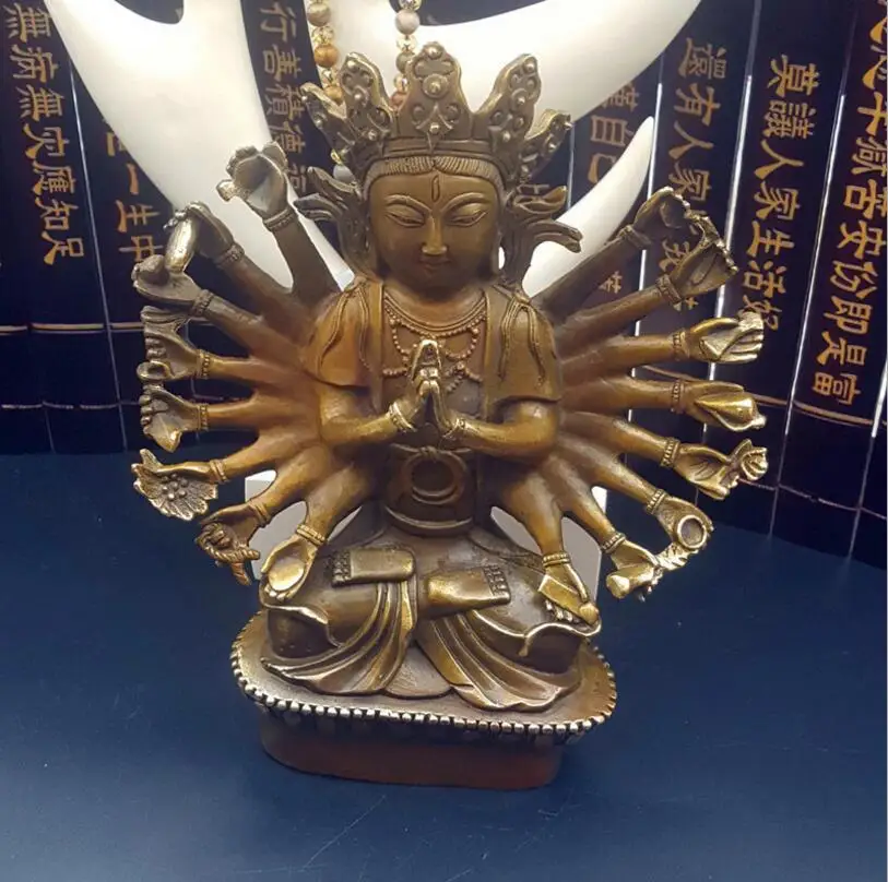 SUIRONG 2017 804 + тысячи рук к королю Будды статуя рукоделия из чистой меди| |