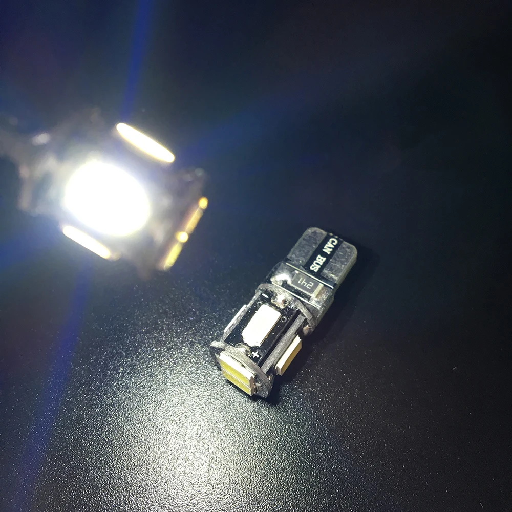 Бесплатная доставка 500X T10 W5W 194 168 Canbus Нет Ошибка 5630 6 SMD Интерьер может-bus свет клин