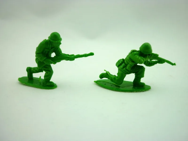 Мини Пластик солдат игрушки Зеленый Army Для мужчин цифры 8 стилей 200 шт./лот наугад