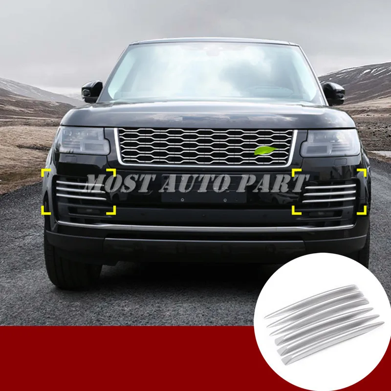 ABS передний бампер решетка вентиляционное отверстие Накладка для Land Rover Range Rover L405 серебро/черный
