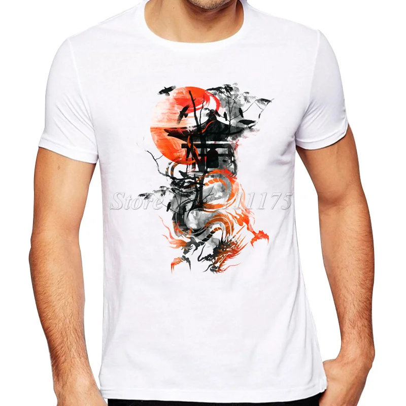 Мужская Летняя модная футболка с принтом потерянных храмов 2019