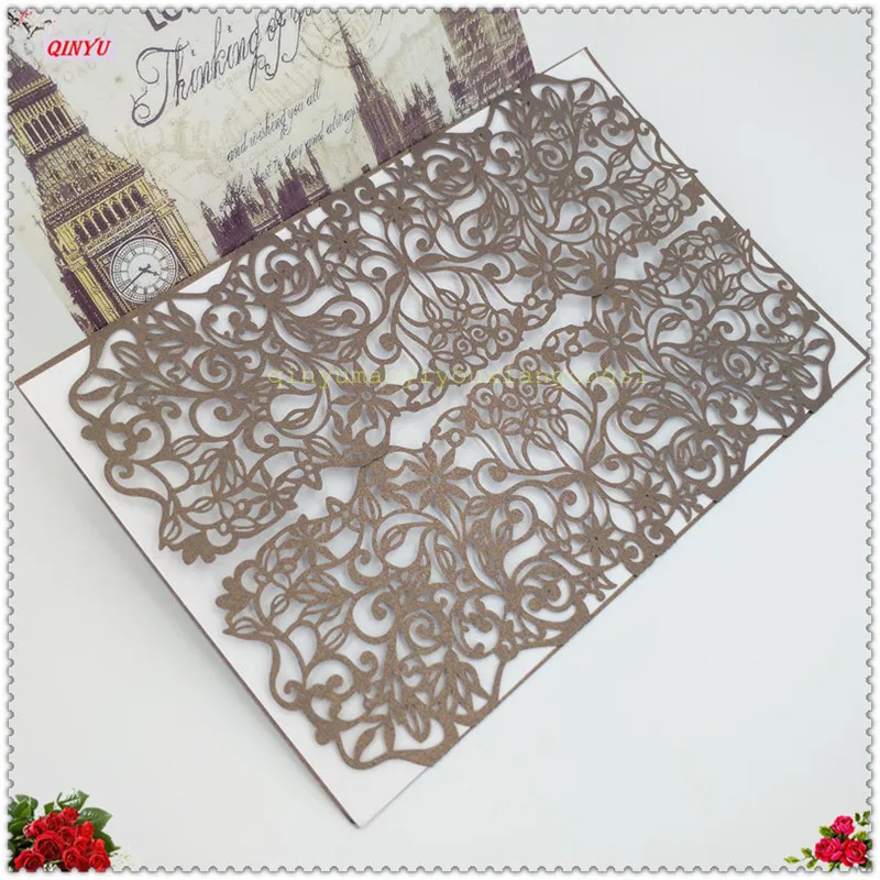 10 шт. лазерная резка свадебные пригласительные открытки приглашения на день